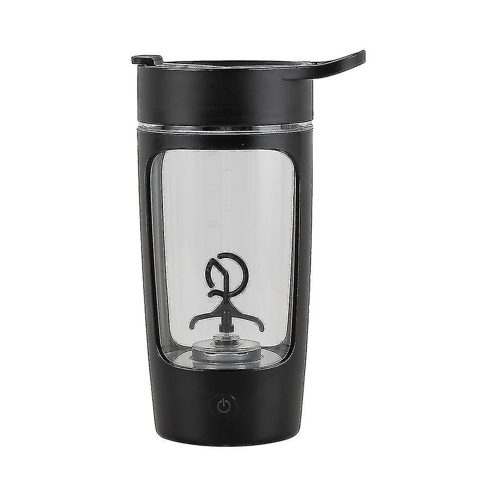 Black (Black) Electric Shaker Bottle,Shaker Bottles For Protein Mixes, Usb-Rechargeable Protein Shakes, For Coffee, Milkshakes