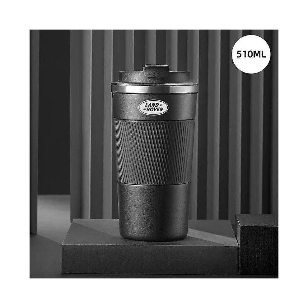 (Black, One size) For Range Rover Discover 3 4 Executive Evoque Defender Freelander 510ml Car Coffee Mug Stainless Steel  And Cold Coffee Cup Kettles