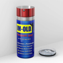 (im old, non straw) WD40 Dirty Pattern Thermos Cup, Engine Oil Filter Thermos Cup with Lid