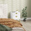 Homcom HOMCOM Bedside Table with 2 Drawers, Modern Side Table, White 1