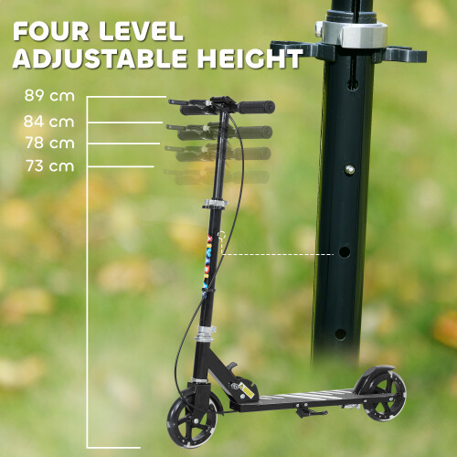 AIYAPLAY Scooter for Kids, Folding Kick Scooter w/ Adjustable Handle, Black 2