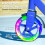 AIYAPLAY Scooter for Kids, Folding Kick Scooter w/ Adjustable Handle, Blue 4