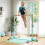 Homcom HOMCOM Adjustable Kids Gymnastics Bar Horizontal Training Steel, Light Blue 1