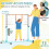 Homcom HOMCOM Adjustable Kids Gymnastics Bar Horizontal Training Steel, Light Blue 4