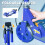 AIYAPLAY Scooter for Kids, Folding Kick Scooter w/ Adjustable Handle, Blue 6