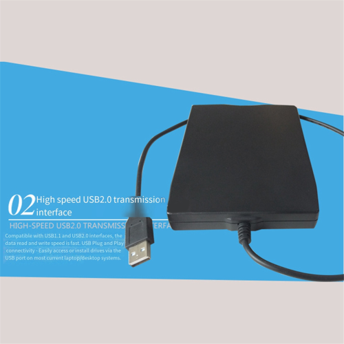 USB 2.0 Floppy Disk Drive 3.5-inch External Reader 1