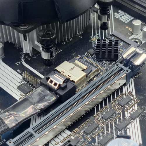 Κάρτα επέκτασης M.2 NVME σε Mini SAS SFF-8087, υποστήριξη 4 θυρών SATA3.0 1