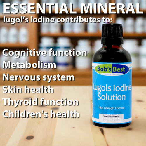 Lugol's Iodine Solution - 7% - 50ml - Mineral Supplement & Antiseptic 2