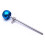 4Pcs Bass Drum Pedal Beater Aluminum Alloy Hammer Head Percussion Instrument Accessory Parts,Blue 2