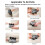 Fascia Gun 6 Heads Massage Gun - Deep Tissue Relief for Full Body + Free Gift: 3pc USB Cable Organizer 6