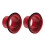 2X Bass Drum Enhancer ABS Rubber Bass Drum Kick Enhancer with Black Port Hole Protector,Mic Hole Drum Head,Red 1