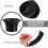 2X Bass Drum Enhancer ABS Rubber Bass Drum Kick Enhancer with Black Port Hole Protector,Mic Hole Drum Head,Red 4