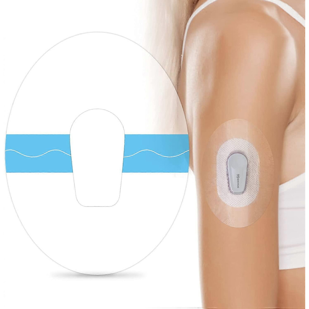 (100Pcs) For Dexcom G6 Adhesive Patches, Waterproof Patches for Dexcom G6, Premium Transparent Overpatch for G6 Sensor
