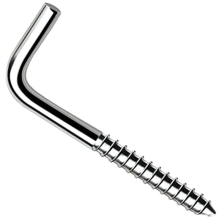 (35mm x 3.5mm, Pack of: 5) L Hook Screws Heavy Duty Square Cup Hooks for Hanging Screw in Wall Hangers