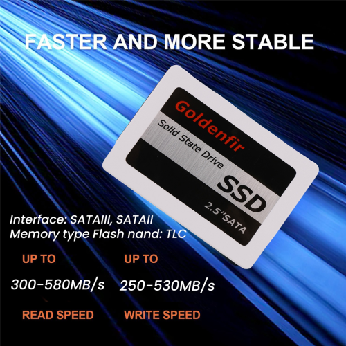 Goldenfir SSD 128 GB 2,5 Discos de Estado Sólido 2,5 Polegadas Internos 1