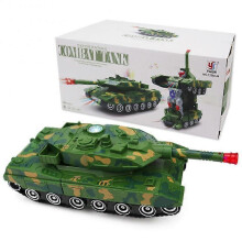 Children Toy Deformation Tank Robots LED Light Music Tank Car Electric Combat Flashing