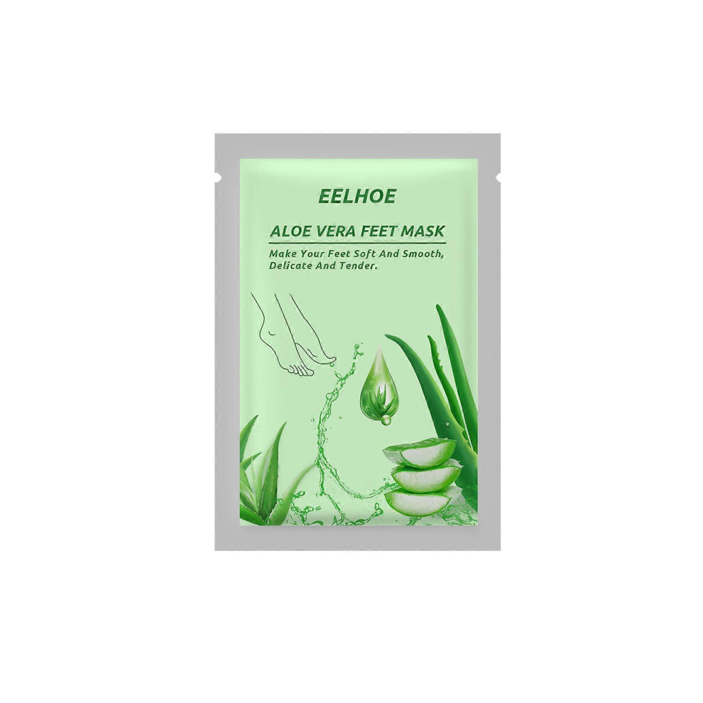 5pairs Aloe Vera Foot Mask Peeling Exfoliating Scrub Anti Crack Heel Patch Foot Care