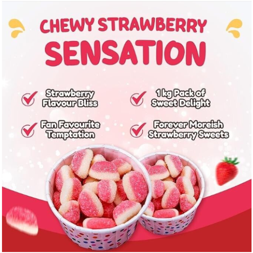 Phoenix Sweetzone Strawberry Puffs 1kg 1