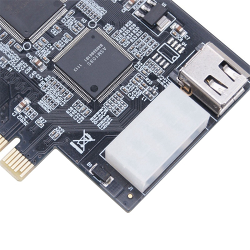 Προσαρμογέας κάρτας Firewire PCI-E 1X IEEE 1394A 4 θυρών (3+1) 2