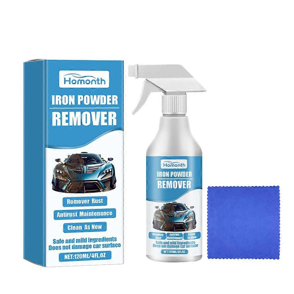 Car Rust Remover Spray Auto Surface Maintenance Liquid Metal Chrome Paint Cleaner Spray Iron Powder Cleaning Rust Remover 3247719489710
