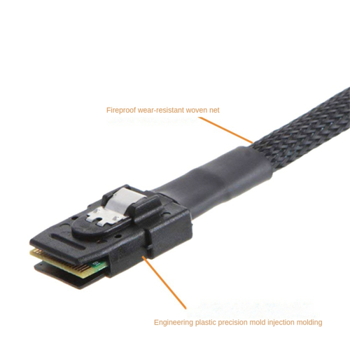 Καλώδιο προσαρμογέα Mini SAS SFF-8087 Host σε HD SFF-8088 θηλυκό 0,5M 2