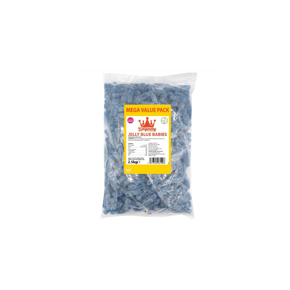 Phoenix Kingsway Mega Value Vegan Jelly Babies 2.5Kg Blue