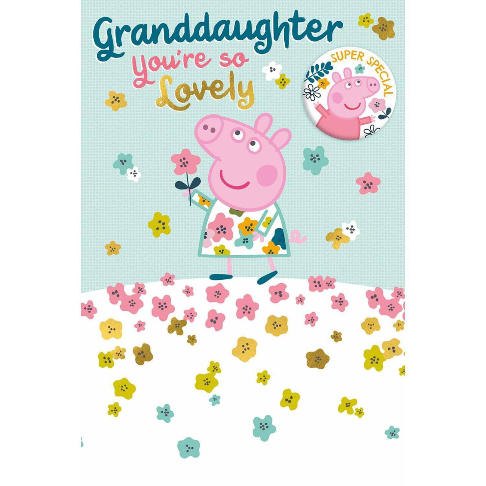 Peppa Pig Birthday Card For Granddaughter