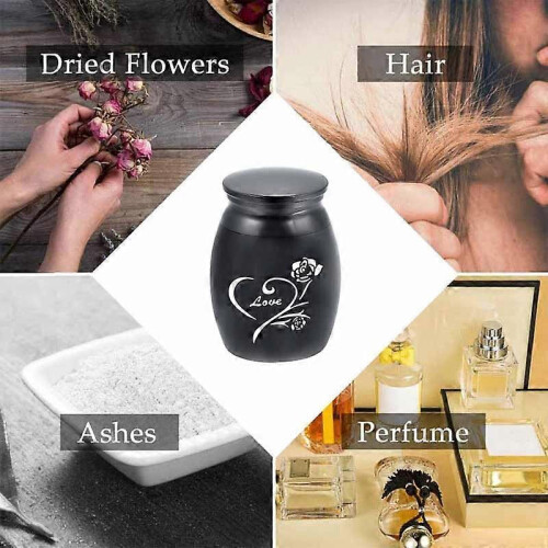 (golden) Mini Urn For Ashes Cremation Memorial Keepsake Container Jar Stainless 1