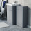 NES Home Nes Home Matte Grey 1000mm Freestanding Cabinet Ceramic Basin WC Unit Flat Pack 3