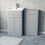 NES Home Nes Home Matte Grey 1000mm Freestanding Cabinet Ceramic Basin WC Unit Flat Pack 5
