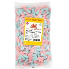 Kingsway Mega Value Vegan Fizzy Bubblegum Bottles 2.5kg
