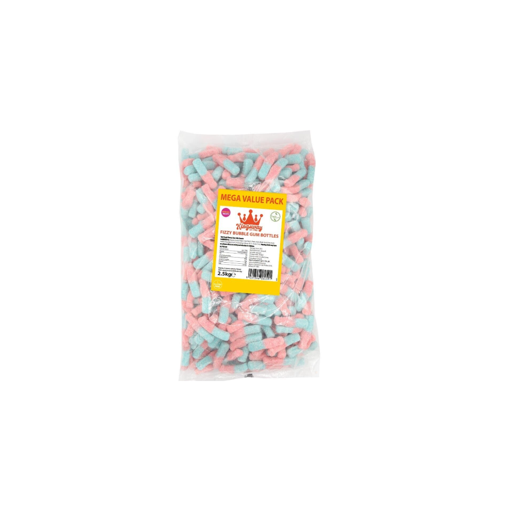 Phoenix Kingsway Mega Value Vegan Fizzy Bubblegum Bottles 2.5Kg