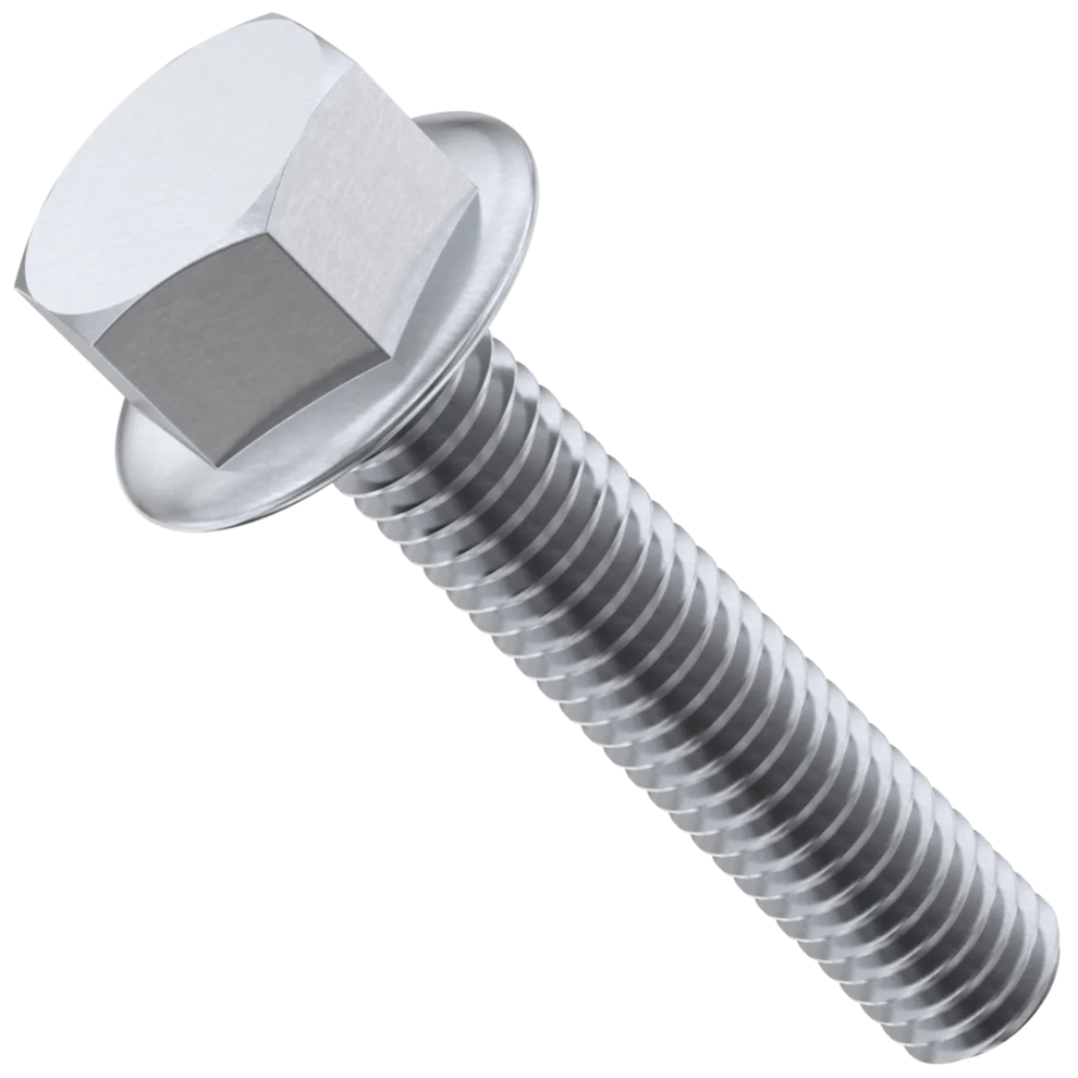 (50 Pcs, M8 X 12Mm) Flanged Hex Head Bolts Stainless Steel Flange Bolt Fully Threaded Hexagon A2 Din 6921 5056523213019