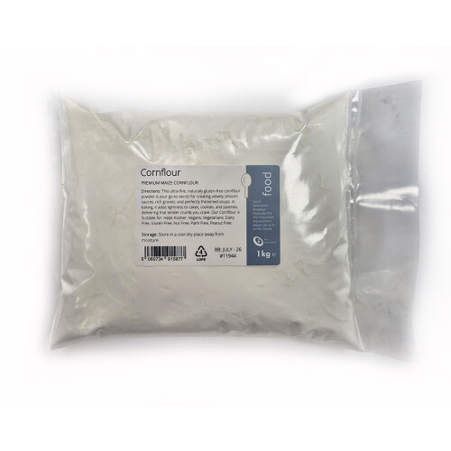 Cornflour 1kg - Ultra Fine - Maize Cornstarch