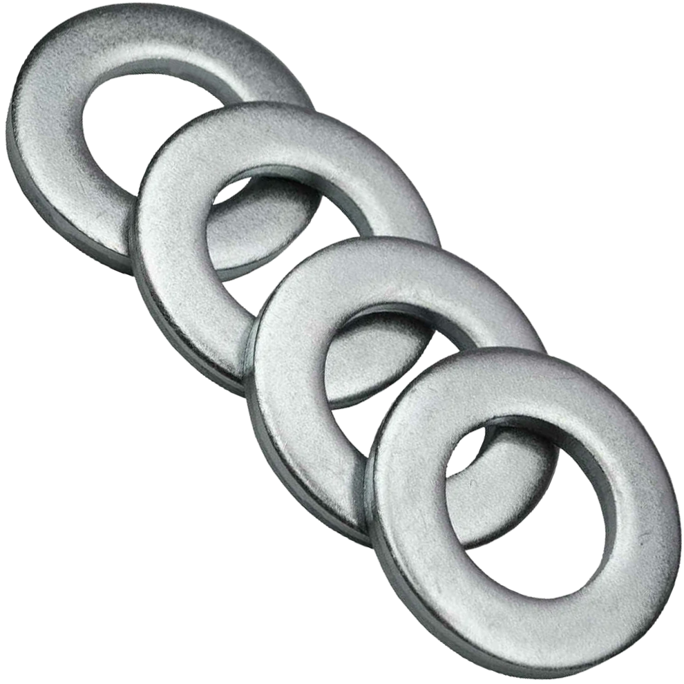 (Pack of: 50, M8 - 8mm) Form A Flat Washers Zinc Steel Premium Metal Washer DIN 125-image-OPC-PFYBG85-NEW