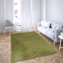 (Green, 120 X 170 cm) Large Living Room Rugs Plain Shaggy Rugs Runners