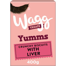 Wagg Yumms Liver Dog Treats 400g Pack of 5 Oven Baked