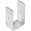 Heavy Duty Galvanised Bolt Down U Post Support Base Bracket 4mm Steel Fence Post Holder 7