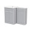 NES Home Nes Home Matte Grey 1100mm Freestanding Cabinet Ceramic Basin WC Unit Flat Pack 6