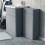 NES Home Nes Home Matte Grey 1100mm Freestanding Cabinet Ceramic Basin WC Unit Flat Pack 3