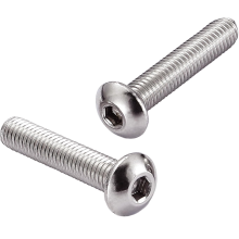 A2 Stainless Steel Button Head Bolts ISO 7380 Hex Socket Allen Dome Head Screws M3 to M10