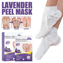 (2Pair) 4/8/12PCS Lavender & VC Foot Peeling Mask Exfoliating Heels Calluses Remove Foot Patches Dead Skin Remover Pedicure Socks Foot Care