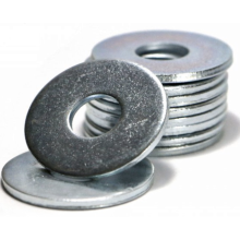 (Pack of: 50, M6 - 6mm) Large Flat Washer Form G Zinc Steel Penny Washers DIN 9021