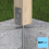 Heavy Duty U Shape Post Support Base Bracket Fence Decking Metal Anchor 6