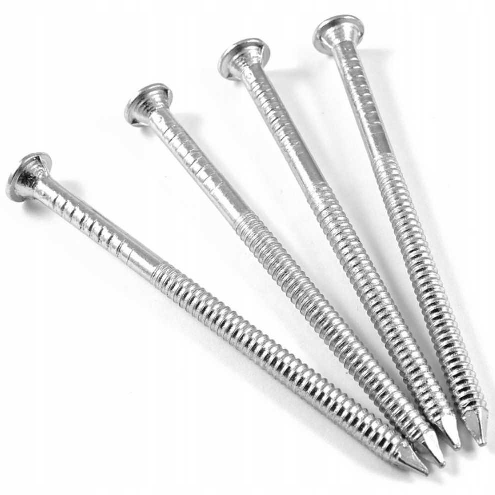 (100 X 3.8) 500G Bags Bright Annular Ring Shank Nails - 40Mm 50Mm 60Mm 70Mm 80Mm 100Mm 5056523221656