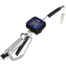 ViaGasaFamido Digital Oil Control Valve Meter Nozzle Fuel Meter Nozzle with Accuracy LCD Reading Meter for Motor, Synthetic Hydraulic, Gear Oil