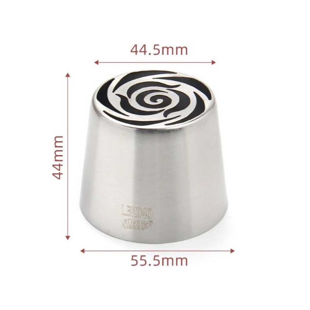 (as the picture) Stainless Steel Xl Russian Drop Flower Icing Tip Pastry Piping Nozzle