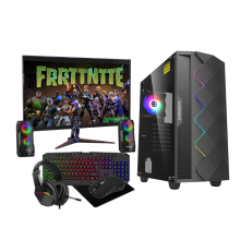 Gaming PC Bundle i5 16GB RAM 1TB+128GB SSD GT1030 4GB / 22" Monitor + Speakers