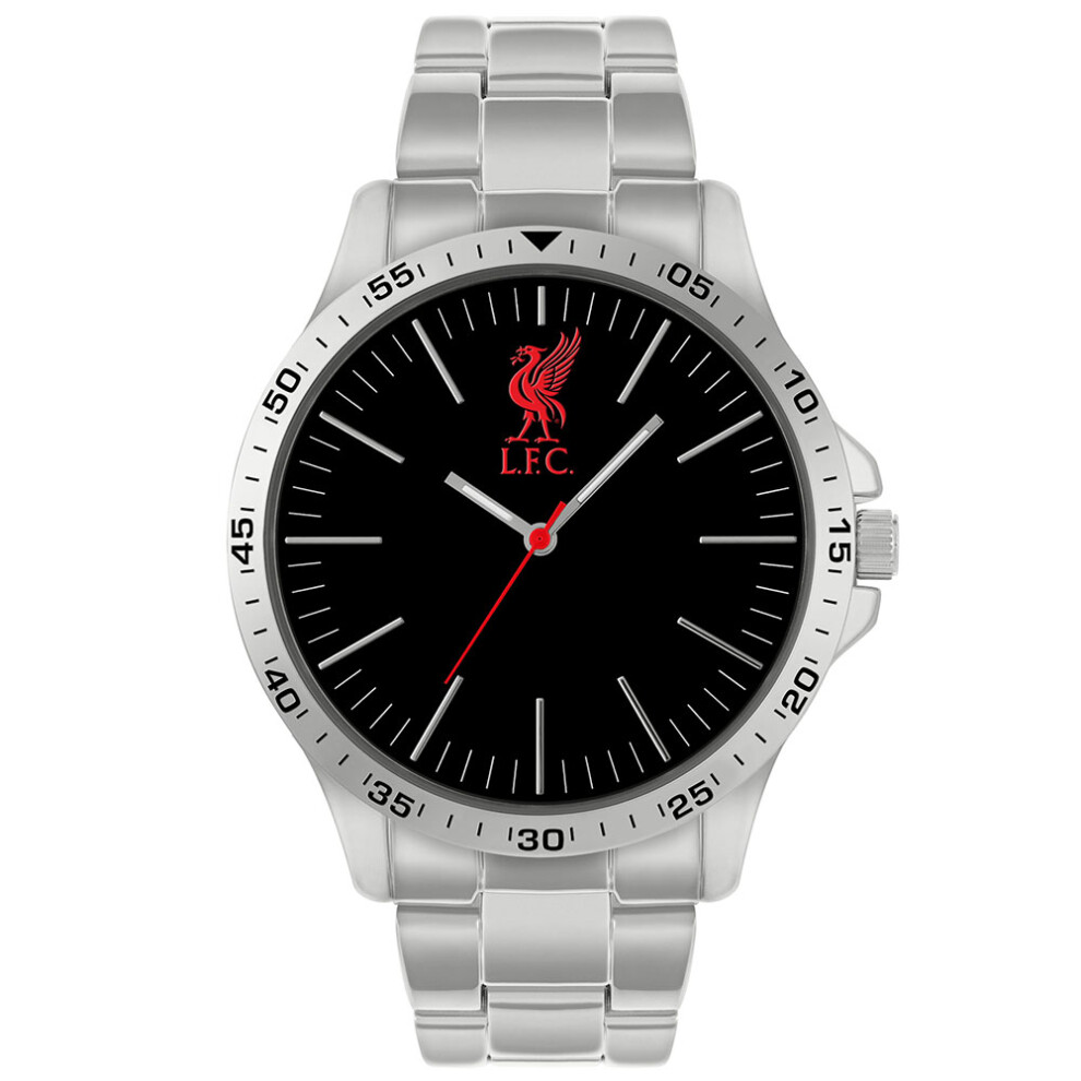 Liverpool FC Mens Silver Bracelet Watch Official Licensed Product