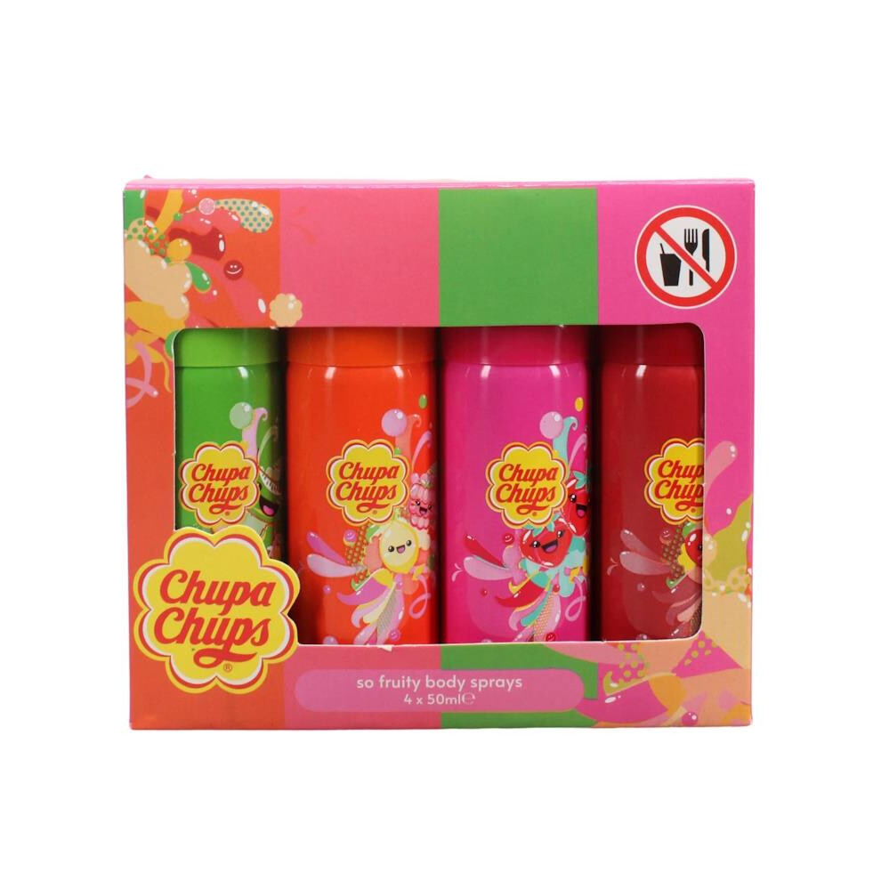 Chupa Chups So Fruity Body Spray Collection, 4 X 50ml Body Spray Gift Set